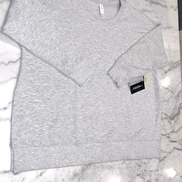 SALE CrewNeck 3/4 Long Sleeve Pullover Women’s Size 1X, 3X Top Soft Grey NWT - Picture 4 of 11